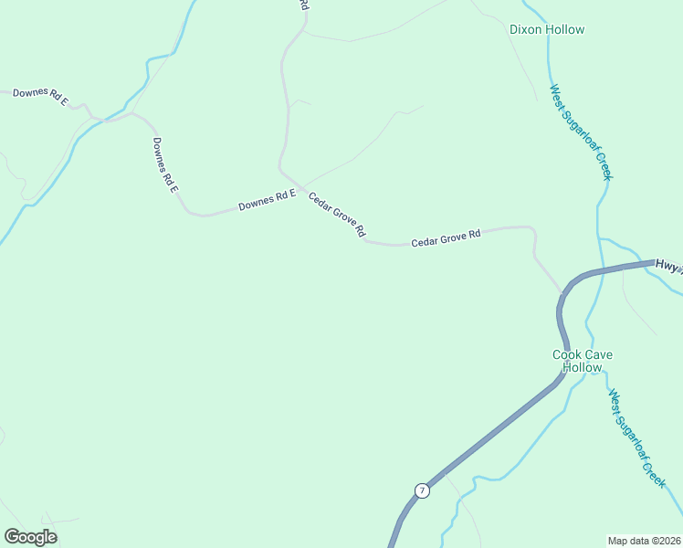 map of restaurants, bars, coffee shops, grocery stores, and more near 12435 Cedar Grove Road in Lead Hill