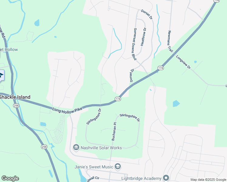 map of restaurants, bars, coffee shops, grocery stores, and more near 2890 Long Hollow Pike in Hendersonville