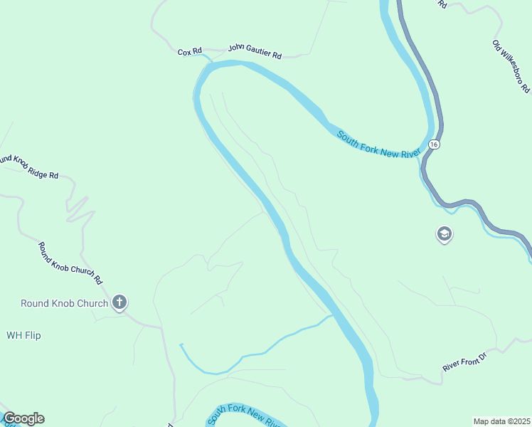 map of restaurants, bars, coffee shops, grocery stores, and more near Rocky River Drive in Jefferson