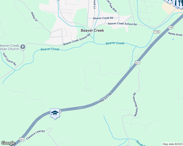 map of restaurants, bars, coffee shops, grocery stores, and more near 970 Helen Blevins Road in West Jefferson