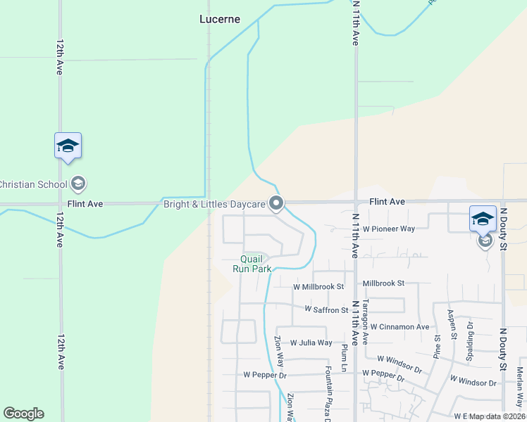 map of restaurants, bars, coffee shops, grocery stores, and more near 11256 Flint Avenue in Hanford