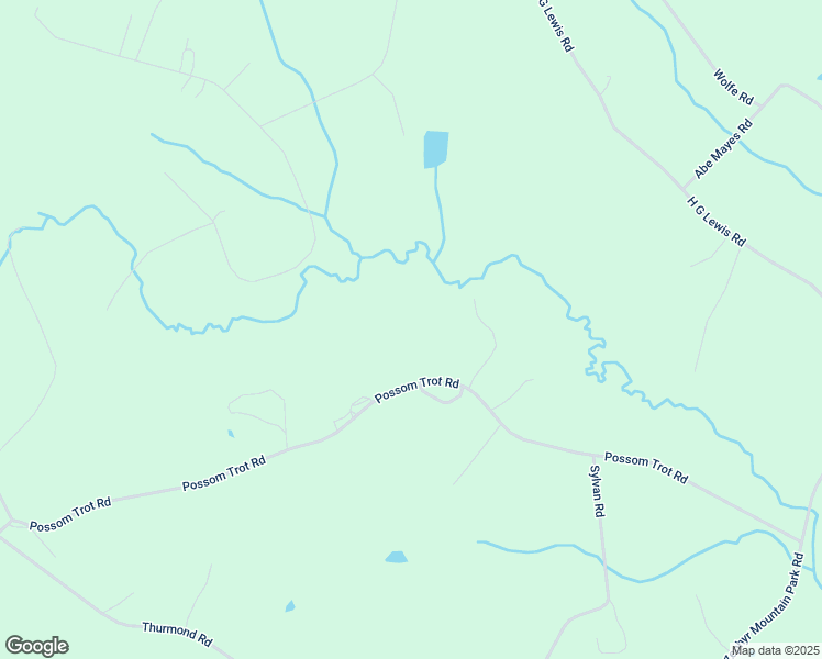 map of restaurants, bars, coffee shops, grocery stores, and more near 576 Possum Trot Road in Thurmond