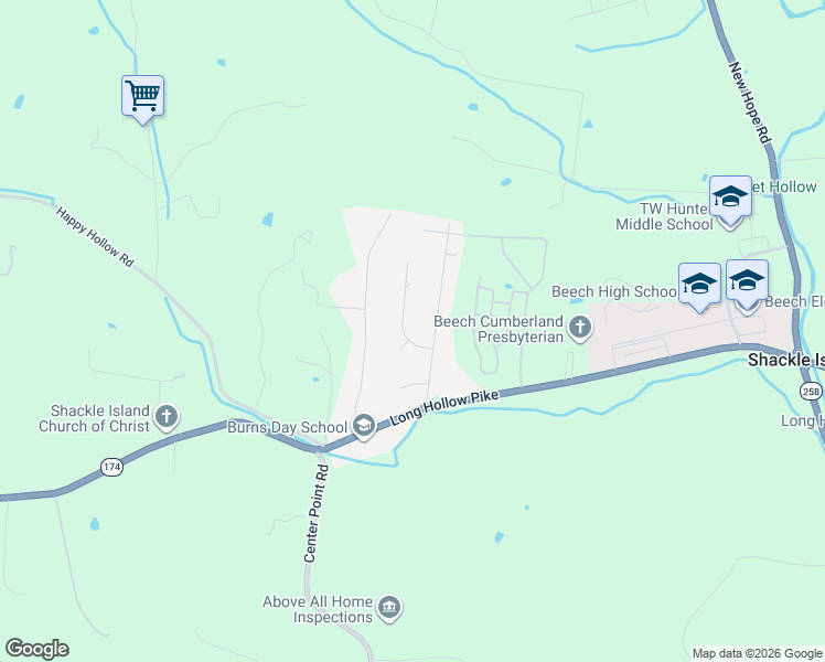 map of restaurants, bars, coffee shops, grocery stores, and more near 1009 Stafford Court in Hendersonville
