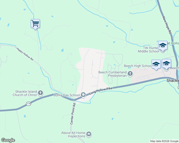 map of restaurants, bars, coffee shops, grocery stores, and more near 1009 Stafford Court in Hendersonville
