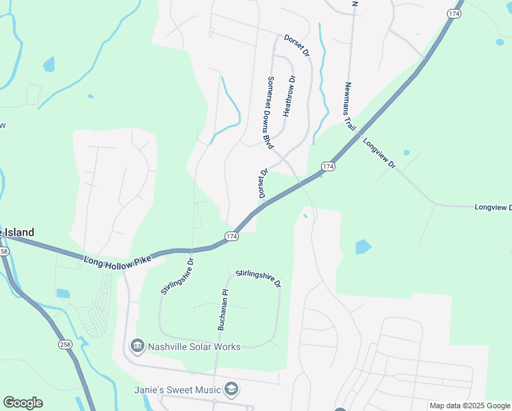 map of restaurants, bars, coffee shops, grocery stores, and more near 2866 Long Hollow Pike in Hendersonville