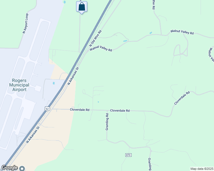 map of restaurants, bars, coffee shops, grocery stores, and more near 10548 Cartown Road in Little Flock