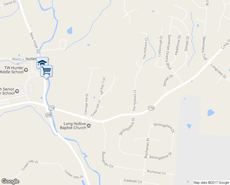 map of restaurants, bars, coffee shops, grocery stores, and more near 1005 Thorn Hill Court in Hendersonville