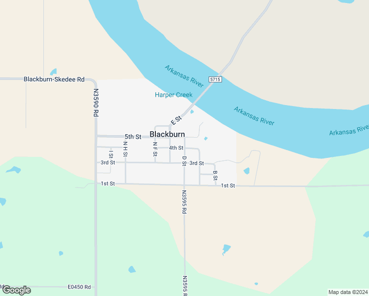 map of restaurants, bars, coffee shops, grocery stores, and more near 4th St & D St in Blackburn