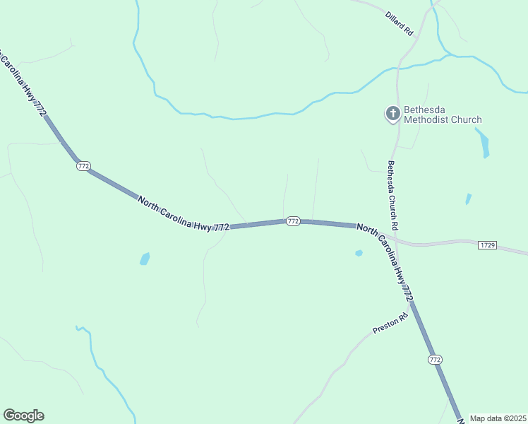 map of restaurants, bars, coffee shops, grocery stores, and more near North Carolina 772 in Madison