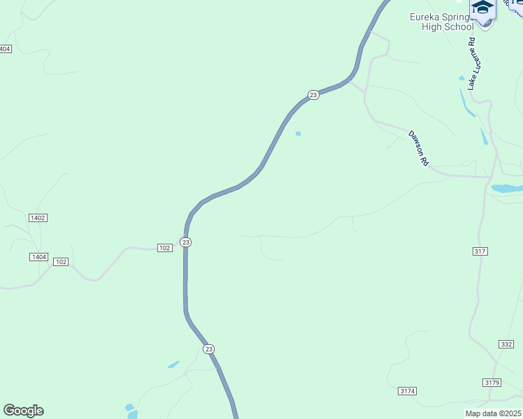 map of restaurants, bars, coffee shops, grocery stores, and more near 459 Arkansas 23 in Eureka Springs