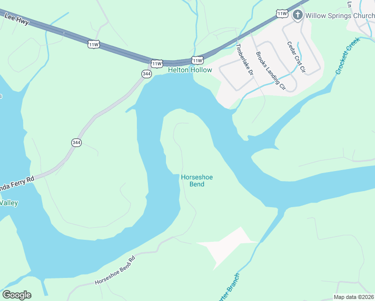 map of restaurants, bars, coffee shops, grocery stores, and more near 374 Horseshoe Bend Road in Rogersville