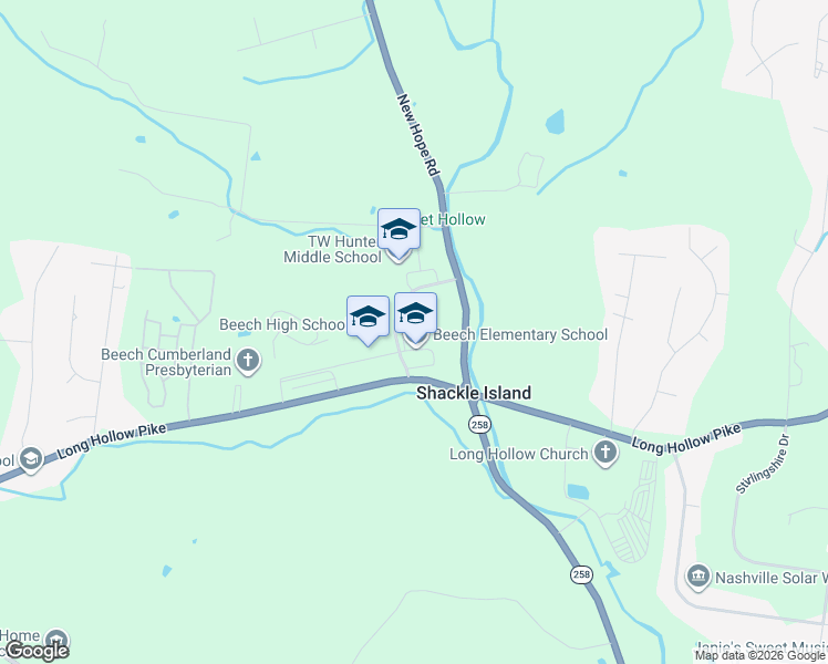 map of restaurants, bars, coffee shops, grocery stores, and more near 3120 Long Hollow Pike in Hendersonville
