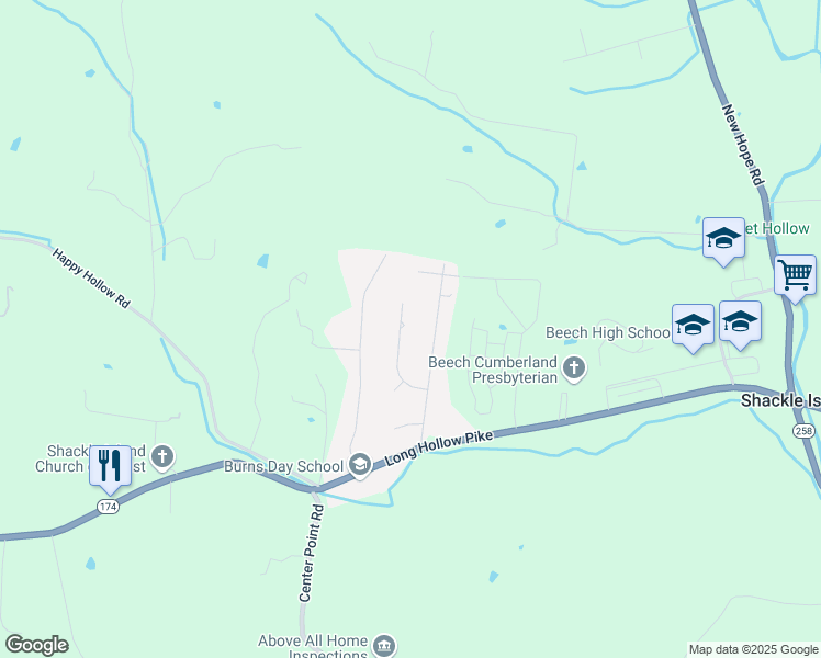 map of restaurants, bars, coffee shops, grocery stores, and more near 1019 Stafford Court in Hendersonville