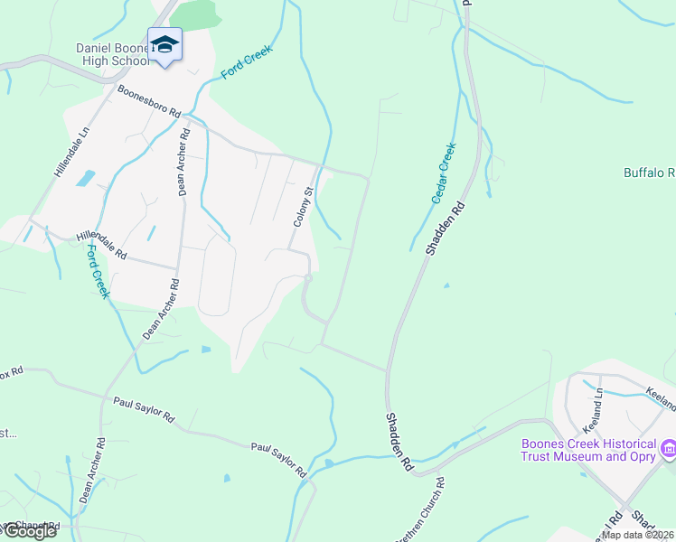 map of restaurants, bars, coffee shops, grocery stores, and more near 379 Boonesboro Rd in Gray