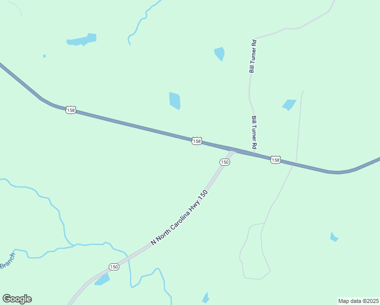map of restaurants, bars, coffee shops, grocery stores, and more near 6837 U.S. Highway 158 West in Ruffin