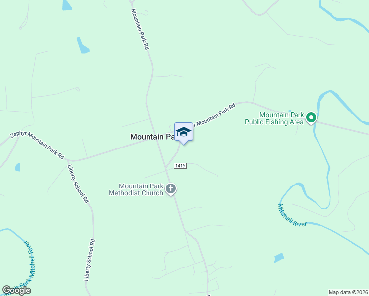 map of restaurants, bars, coffee shops, grocery stores, and more near 505 Mountain Park Road in State Road