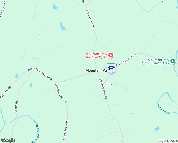 map of restaurants, bars, coffee shops, grocery stores, and more near 1223 Zephyr Mountain Park Road in State Road