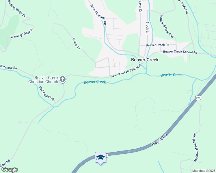 map of restaurants, bars, coffee shops, grocery stores, and more near 1241 Beaver Creek School Road in West Jefferson