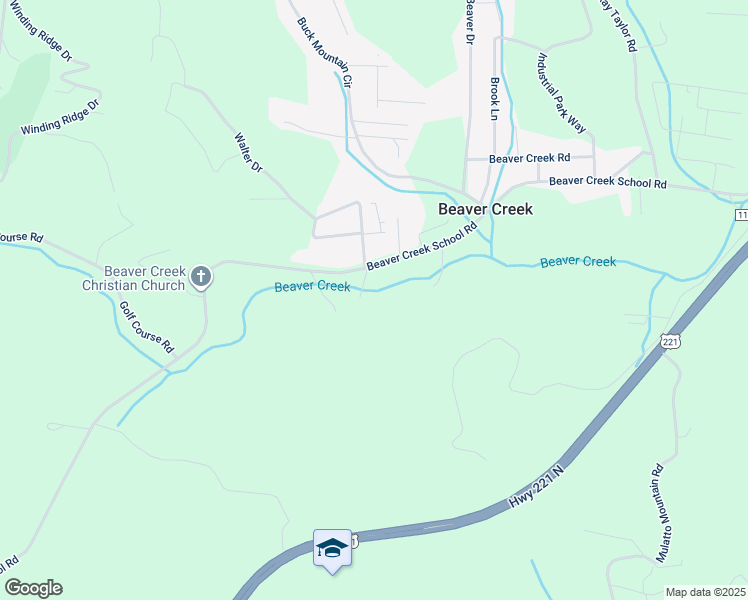 map of restaurants, bars, coffee shops, grocery stores, and more near 1243 Beaver Creek School Road in West Jefferson