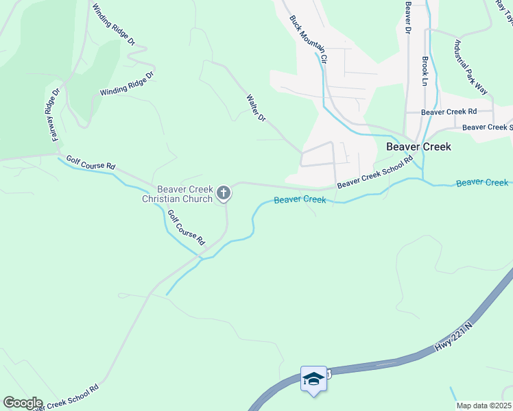 map of restaurants, bars, coffee shops, grocery stores, and more near 1517 Beaver Creek School Road in West Jefferson