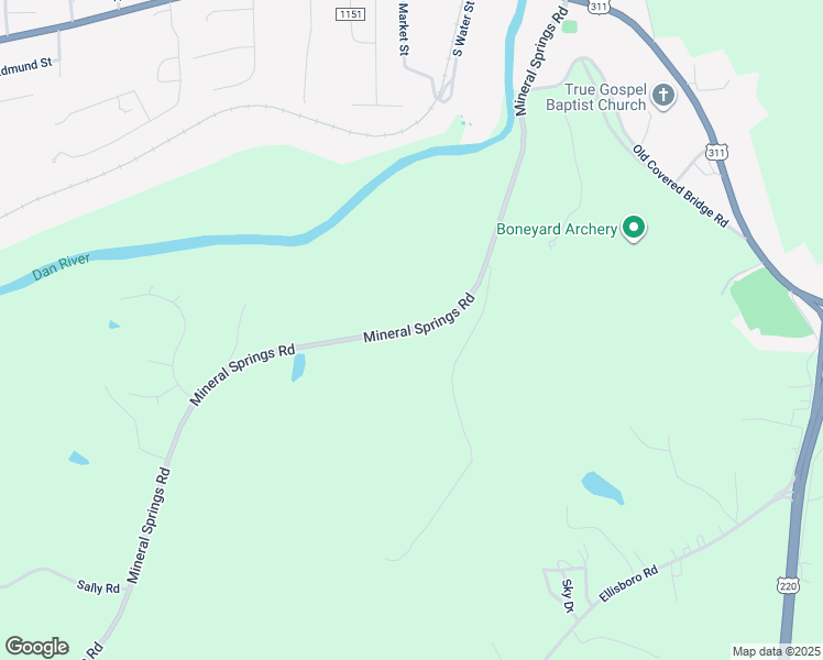 map of restaurants, bars, coffee shops, grocery stores, and more near Mineral Springs Road in Madison