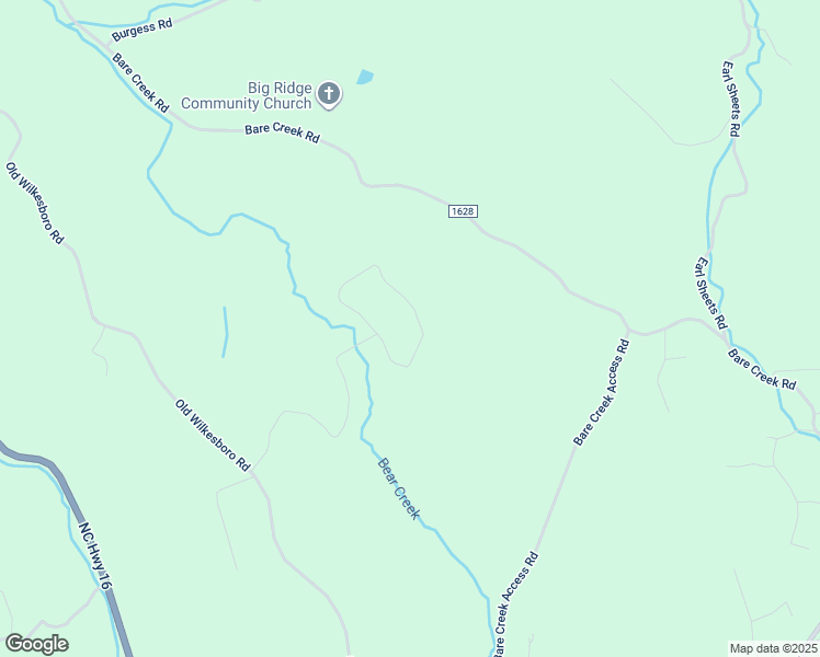 map of restaurants, bars, coffee shops, grocery stores, and more near West Meadow Drive in Ashe County