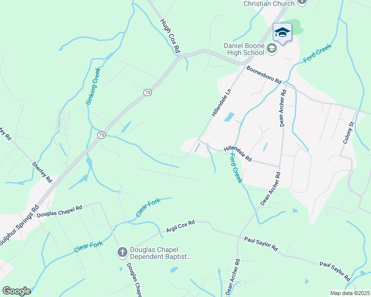 map of restaurants, bars, coffee shops, grocery stores, and more near 226 Hillendale Lane in Gray