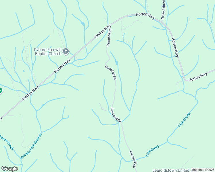 map of restaurants, bars, coffee shops, grocery stores, and more near 510 Campbell Rd in Greeneville
