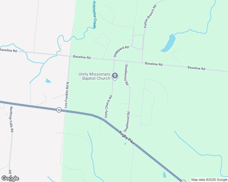 map of restaurants, bars, coffee shops, grocery stores, and more near 972 Unity Church Road in Jamestown