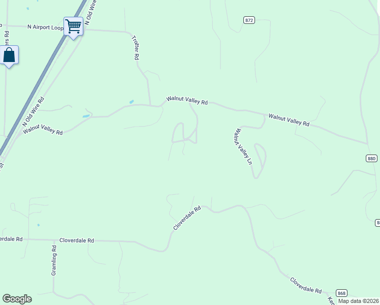 map of restaurants, bars, coffee shops, grocery stores, and more near 13503 Walnut Valley Road in Rogers