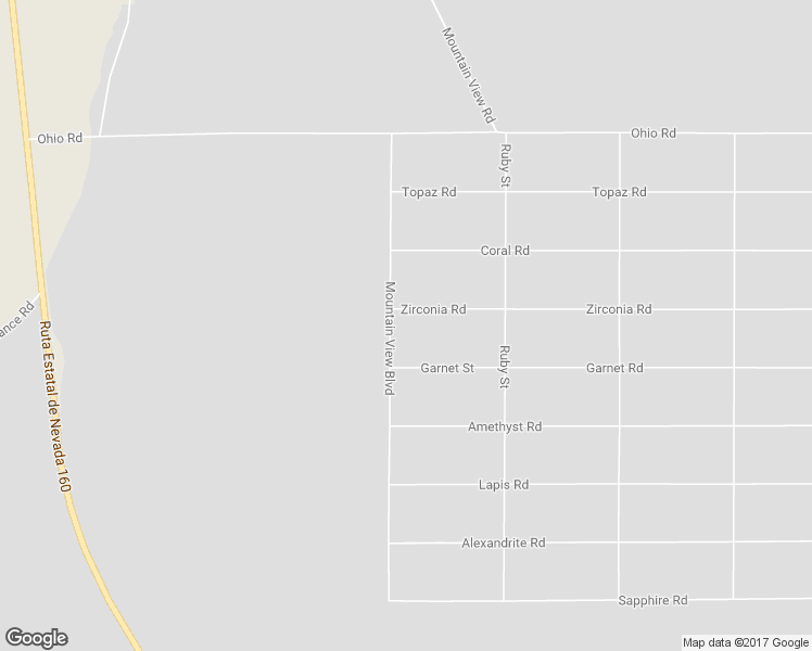 map of restaurants, bars, coffee shops, grocery stores, and more near 1961 Zirconia Road in Pahrump