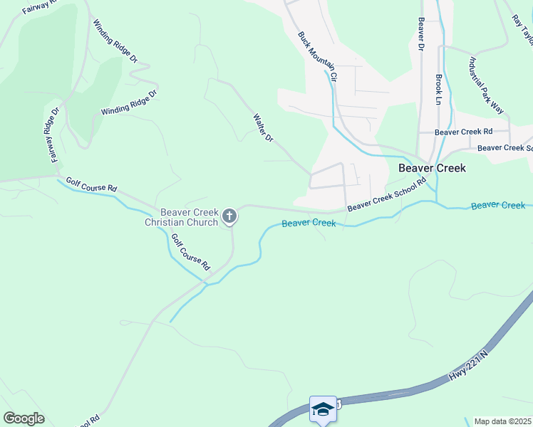 map of restaurants, bars, coffee shops, grocery stores, and more near 1517 Beaver Creek School Road in West Jefferson