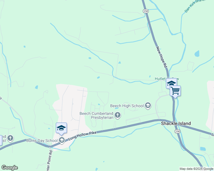 map of restaurants, bars, coffee shops, grocery stores, and more near 201 Ward Lane in Hendersonville