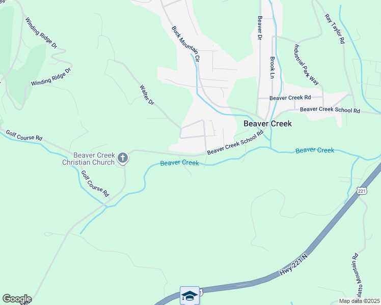 map of restaurants, bars, coffee shops, grocery stores, and more near 1322 Beaver Creek School Road in West Jefferson