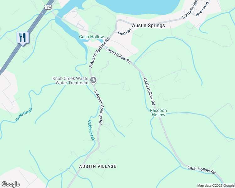 map of restaurants, bars, coffee shops, grocery stores, and more near 325 Raccoon Ridge Lane in Johnson City