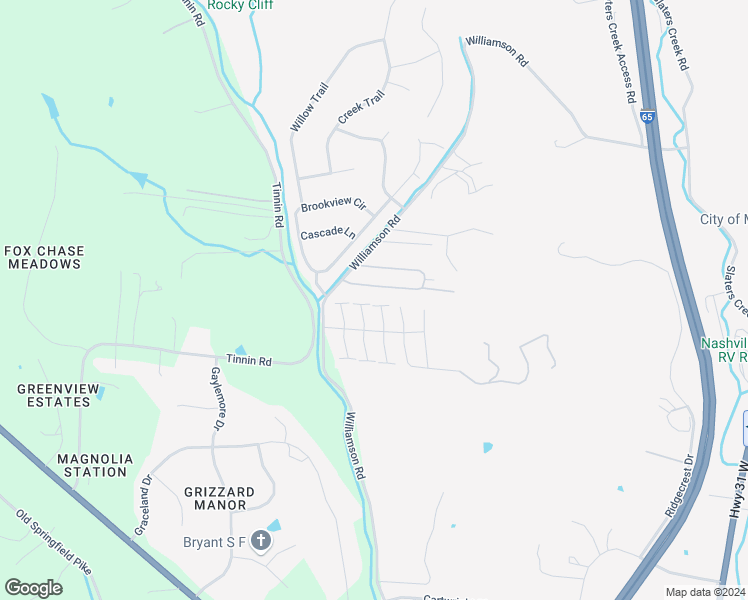 map of restaurants, bars, coffee shops, grocery stores, and more near 1020 Lassiter Drive in Goodlettsville
