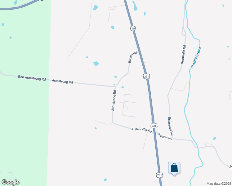 map of restaurants, bars, coffee shops, grocery stores, and more near 560 Armstrong Road in Castalian Springs