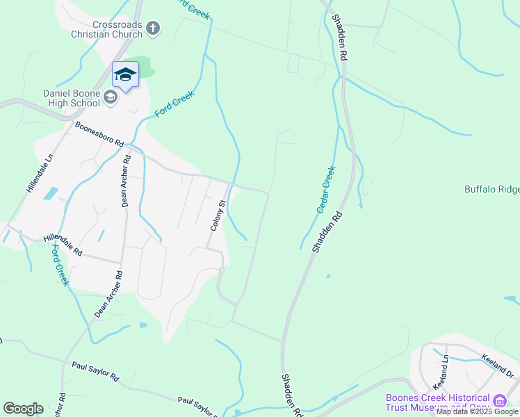 map of restaurants, bars, coffee shops, grocery stores, and more near 355 Boonesboro Road in Gray