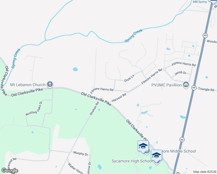 map of restaurants, bars, coffee shops, grocery stores, and more near 123 Melba Court in Pleasant View