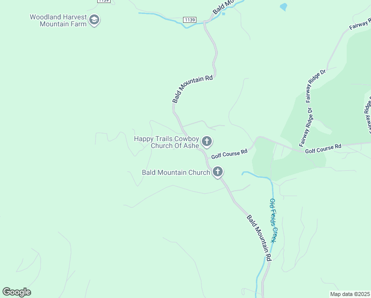 map of restaurants, bars, coffee shops, grocery stores, and more near 1595 Bald Mountain Road in West Jefferson