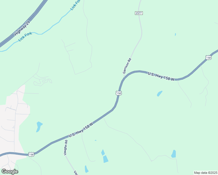 map of restaurants, bars, coffee shops, grocery stores, and more near 2481 U.S. 158 in Reidsville