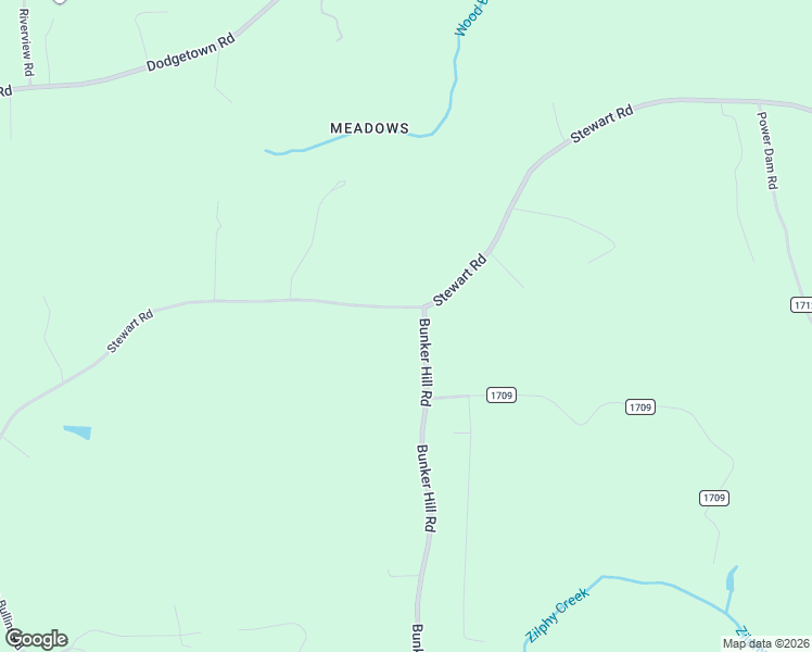map of restaurants, bars, coffee shops, grocery stores, and more near 1713 Bunker Hill Road in Walnut Cove