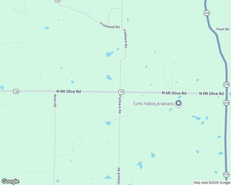 map of restaurants, bars, coffee shops, grocery stores, and more near 14001 North Mount Olive Road in Gravette