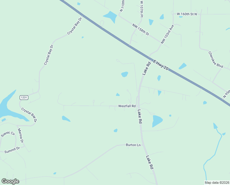 map of restaurants, bars, coffee shops, grocery stores, and more near 10443 Westfall Road in Skiatook