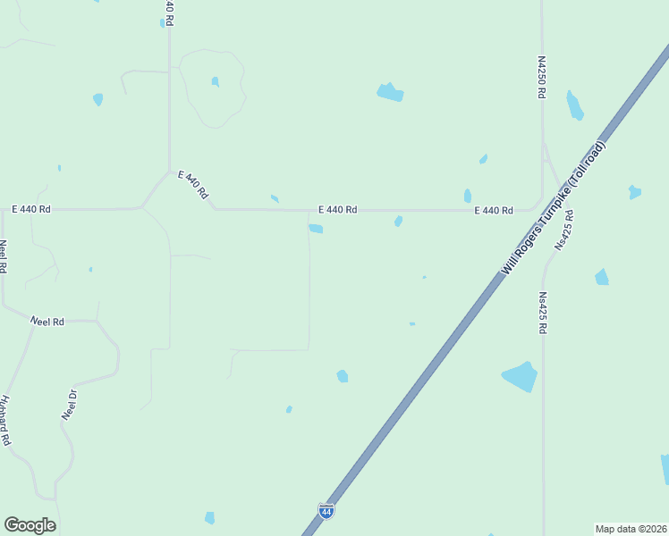 map of restaurants, bars, coffee shops, grocery stores, and more near 16205 South Cedar Road in Claremore