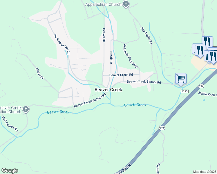 map of restaurants, bars, coffee shops, grocery stores, and more near 108 King Street in West Jefferson