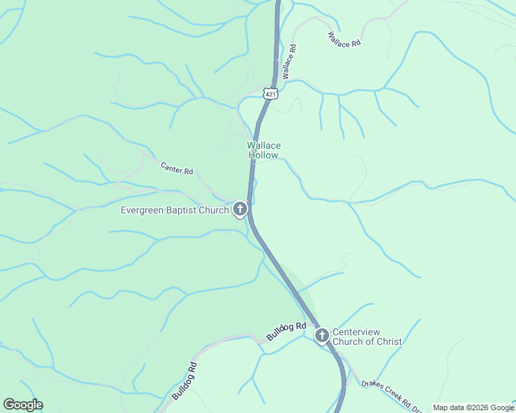 map of restaurants, bars, coffee shops, grocery stores, and more near 8741 U.S. 421 in Trade