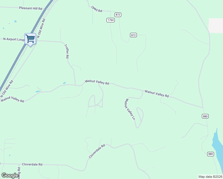 map of restaurants, bars, coffee shops, grocery stores, and more near 13503 Walnut Valley Road in Rogers