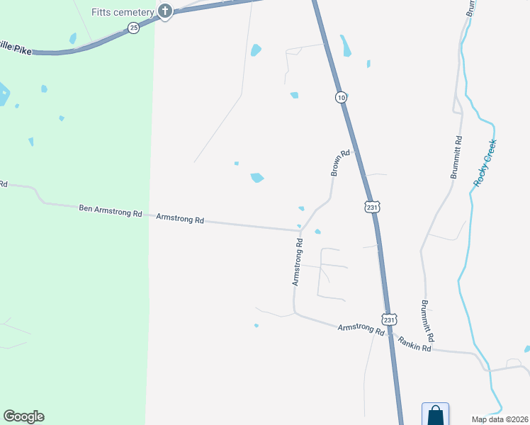 map of restaurants, bars, coffee shops, grocery stores, and more near 600 McMurtry Lane in Castalian Springs