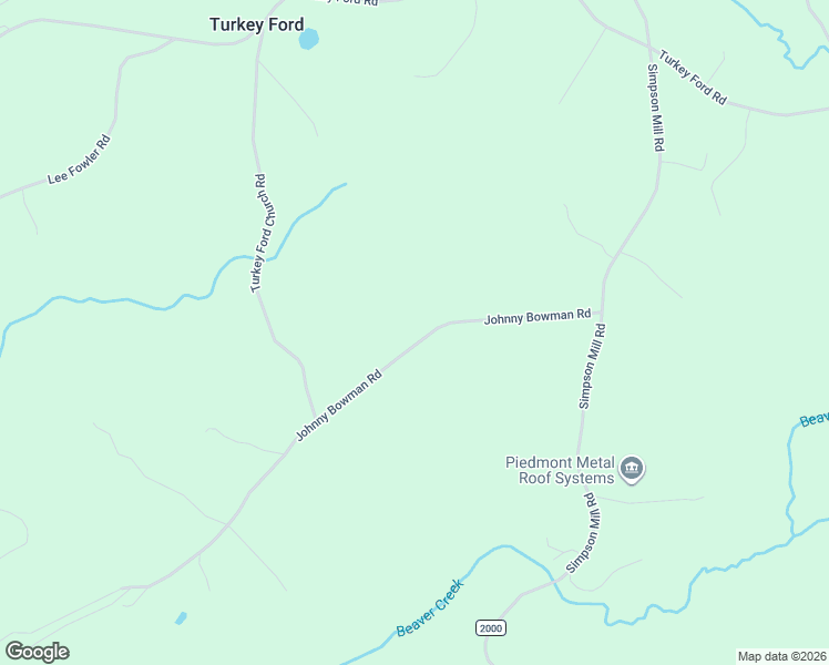 map of restaurants, bars, coffee shops, grocery stores, and more near 302 Johnny Bowman Road in Mount Airy